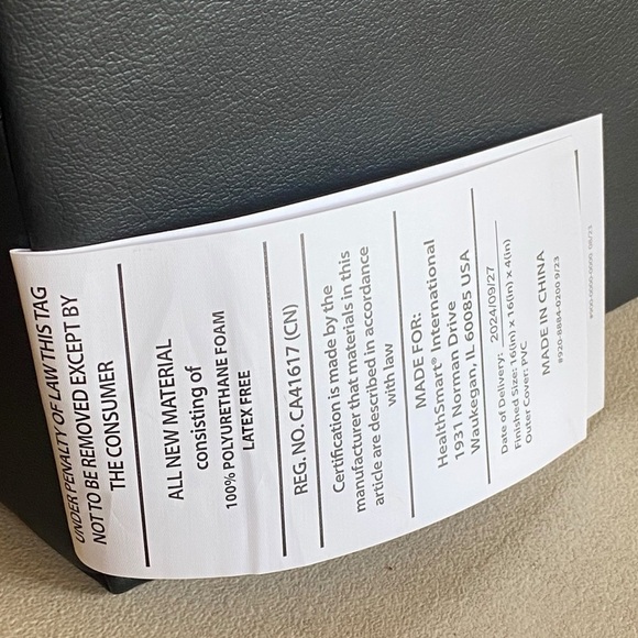 Seat Cushion Firm Support Stadium Seating Wheelchair Office 16 x16 x4 NWOT - Picture 7 of 14